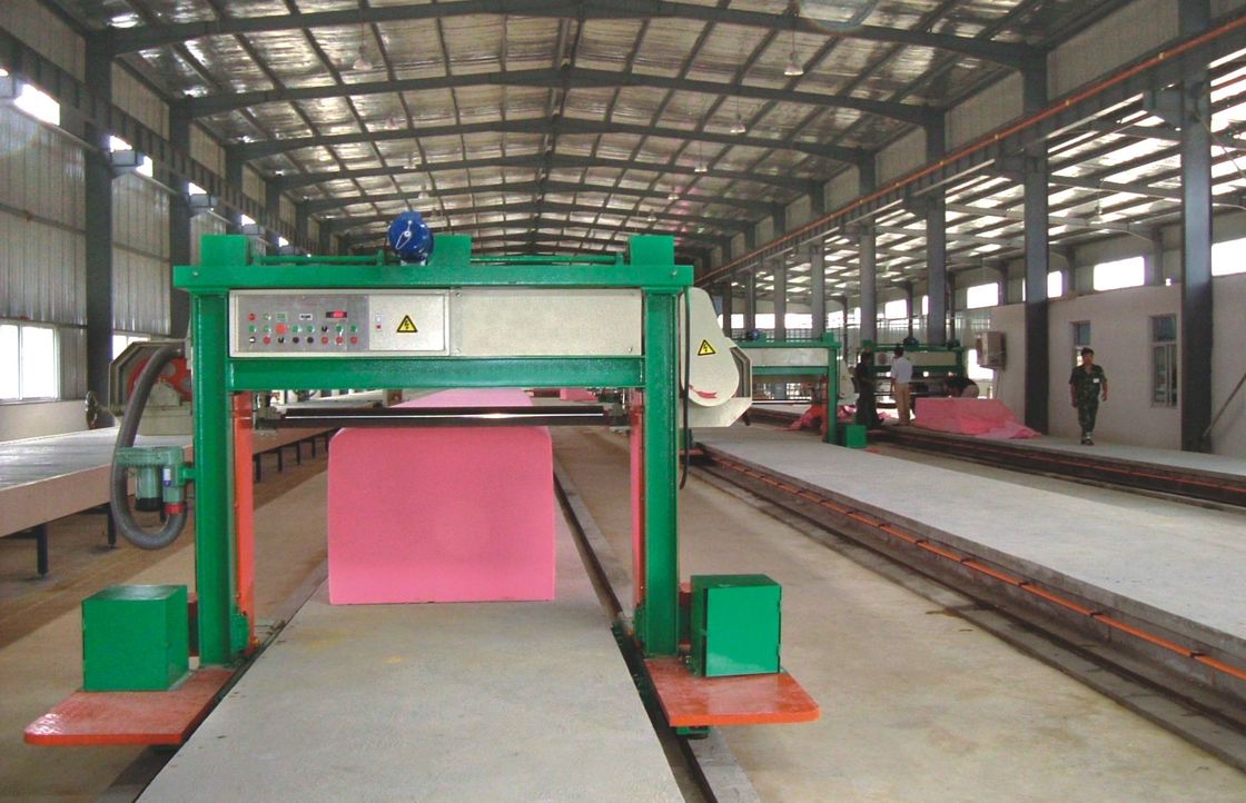 1300KG Rail Type Sponge Cutting Machine For Foam Block Long Sheet Slicing
