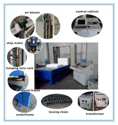 EPS 2D/3D আকৃতির জন্য 13.5kw Cnc হট ওয়্যার ফোম কাটার