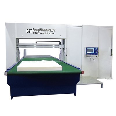 নমনীয় স্পঞ্জের জন্য ঘূর্ণায়মান ব্লেড খাড়া CNC স্পঞ্জ কাটার মেশিন