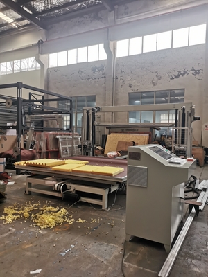 সিএনসি অনুভূমিক oscillating Saw Blade Foam Cutting Machine For Sponge And Flexible PU With Belt Rotary Table সিএনসি অনুভূমিক দোলনা ব্লেড স্পঞ্জ এবং নমনীয় পিইউ জন্য ফোম কাটিং মেশিন বেল্ট ঘোরানো টেবিল সঙ্গে