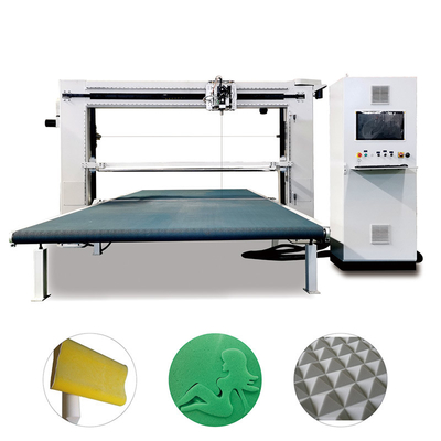 সিই সহ 2 ডি এবং 3 ডি স্পঞ্জের আকার কাটাতে উচ্চ নির্ভুলতা এবং দক্ষতার জন্য সিএনসি ডুয়াল ওসিলেটিং ব্লেড ফোম কাটার