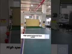 ভাল মানের সিএনসি স্পঞ্জ অনুভূমিক শক্ত ফোম কাটিং মেশিন স্বয়ংক্রিয়