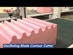 স্বয়ংক্রিয় স্পঞ্জ কাটিং মেশিন সিএনসি লেটেক্স স্পঞ্জ ওসিলেটিং ব্লেড কাটার